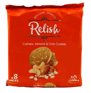 Relish Cashew, Almond & Oats Cookies 8X70G