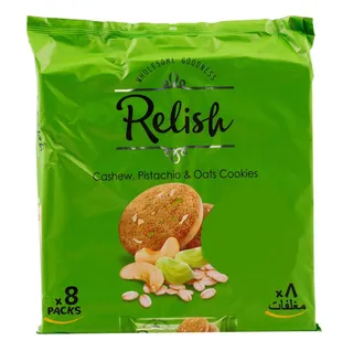 Relish Cashew, Pistachio & Oats Cookies 8X70G