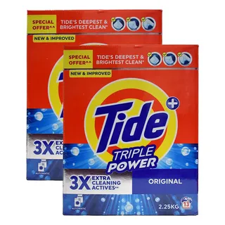Tide Original Concentrated Detergent Powder 2X2.25Kg
