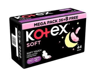 Kotex Maxi Protect Soft Night Sanitary Pads 44pcs