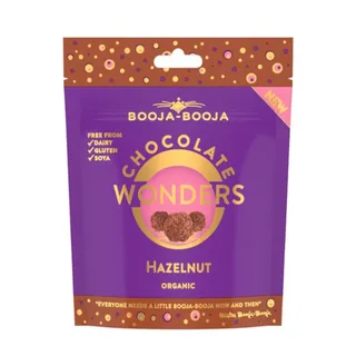 Booja-Booja Organic & Gluten Free Hazelnut Chocolate 8X65G