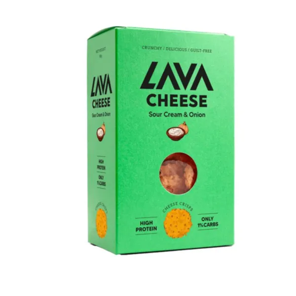 Lava Cheese Sour Cream & Onion Cheese Crisps 60G