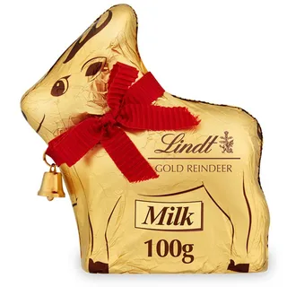 Lindt Gold Reindeer Milk Chocolate 100G