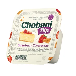 Chobani Flip Low-Fat Strawberry Cheesecake Greek Yoghurt 128G