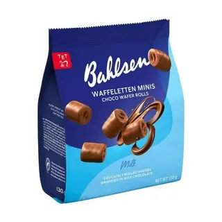 Bahlsen Waffeletten Minis Milk Choco Wafer Rolls 130G