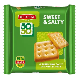 بريتانيا كراكرز 50-50 حلو ومالح ‎10X62 جم