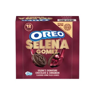 Oreo Selena Gomez Signature Chocolate & Cinnamon Flavored Crème Filled Cookies 12X35.5G