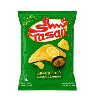 Tasali Cumin & Lemon Potato Chips 21X12G