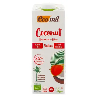 Ecomil Sugar Free & Organic Coconut Drink 1L