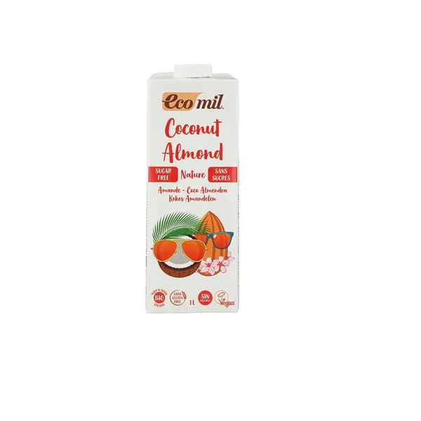 Ecomil Sugar Free & Organic Coconut & Almond Drink 1L