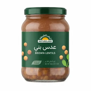 أرض الطبيعة عدس بني عضوي ‎360 جم