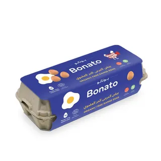 Bonato Organic Medium Free Range Eggs 10Pcs