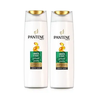 Pantene Smooth & Sleek Shampoo 2X500Ml