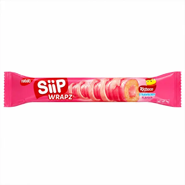 Nabati Siip Wrapz Strawberry 14.5G