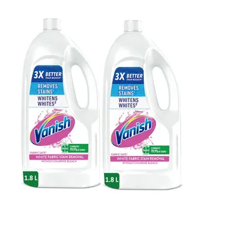 Vanish Stain Remover Liquid White 1.8L X2Pcs