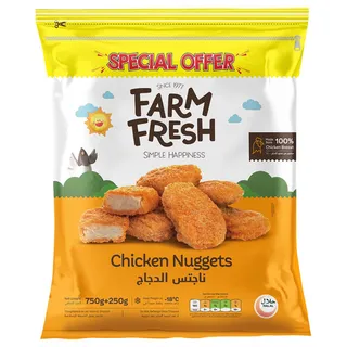 Farm Fresh Frozen Chicken Nuggets 1000G