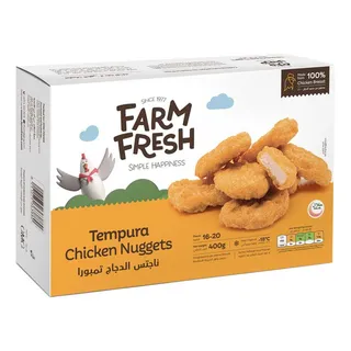 Farm Fresh Frozen Tempura Chicken Nuggets 400G