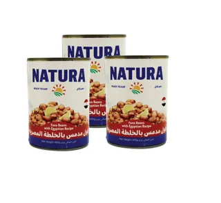 Natura Egyptian Recipe Fava Beans 3X400G