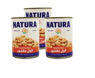 Natura Peeled Fava Beans With Extra Olive Oil 3X400G