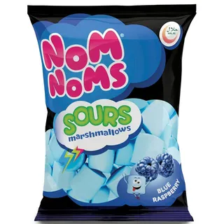 Nom Noms Blue Sour Raspberry Marshmallow Candy 135G