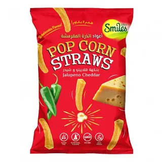 Smiles Jalapeno Cheddar Pop Corn Straws 30G