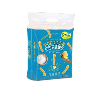 Smiles Sea Salt & Butter Pop Corn Straws 18G