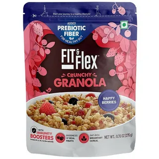 Fit & Flex Happy Berries Crunchy Granola 275G
