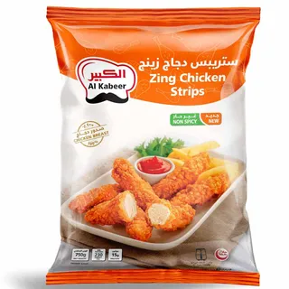 الكبير زينج شرائح دجاج غير حارة مجمدة 750 جم