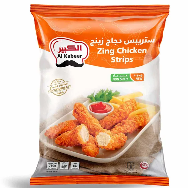 الكبير زينج شرائح دجاج غير حارة مجمدة 750 جم