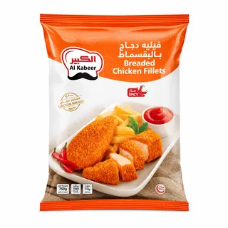 الكبير فيليه دجاج حار بالبقسماط مجمد 750 جم