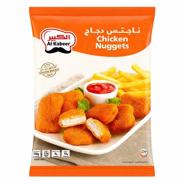 الكبير ناجتس دجاج مجمدة غير حار 750 جم