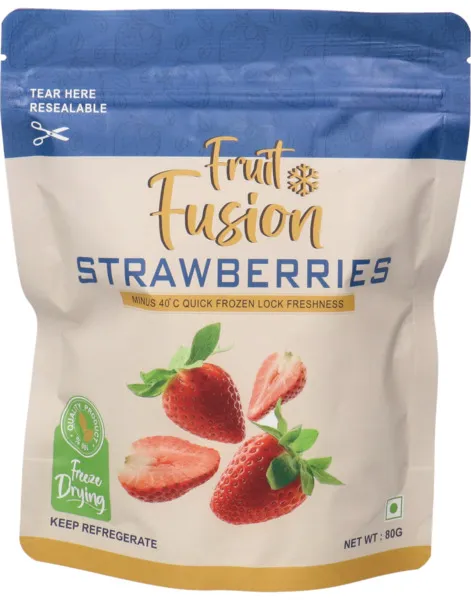 Fruit Fusion Frozen Dried Strawberries 80G