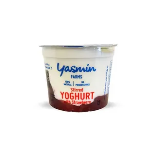 Yasmin Farms Stirred Yoghurt with Strawberry Cup