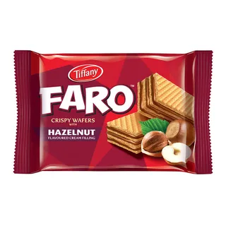 Tiffany Faro Hazelnut Flavoured Cream Filling Crispy Wafers 40G