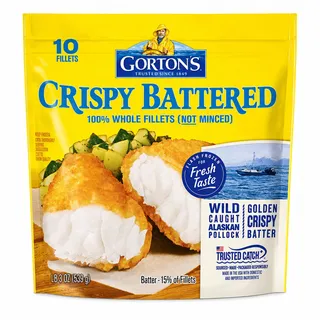 Gorton's Crunchy Breaded Frozen Fish Fillets 539G