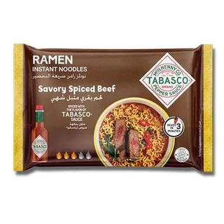 Tabasco Savory Spiced Beef Ramen Instant Noodles 75G