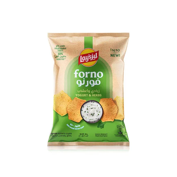 Lay's Forno Yogurt & Herbs Baked Potato Chips 40G
