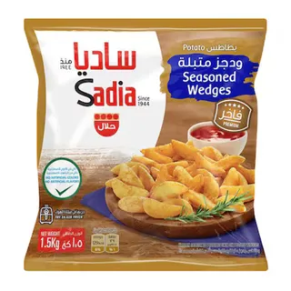 ساديا بطاطس ودجز مجمدة متبلة 1500 جم