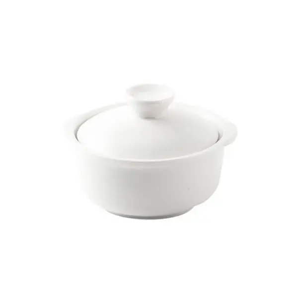 H.P Ivory Soup Cup 4.5Inch W.Lid 08-381