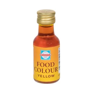 GREENS FOOD COLOUR YELLOW 28ML