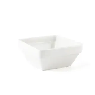 Porceletta Porcelain Ivory Square Bowl 10X10X5Cm 08-1499