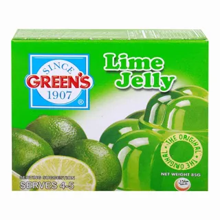 GREENS JELLY LIME 85G