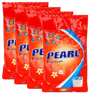 Pearl Washing Powder 3in1 High Foam 3kgx4 Pieces