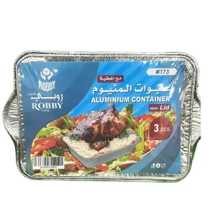 روبي قدر ألومنيوم مستطيل 173×3