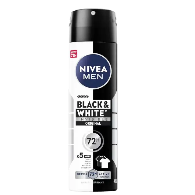 NIVEA BLACK AND WHITE DEO MEN 150ML