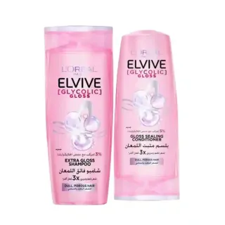 L'Oréal Elvive Shampoo Glycolic 400ml + Conditioner 360ml Special Price