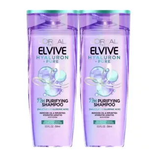L'Oréal Elvive Shampoo Hyaluron Pure 400ml x 2 Special Price