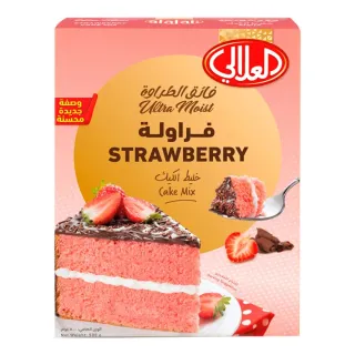 خليط كيك الفراولة فائق الرطوبة العلالي 500 جرام