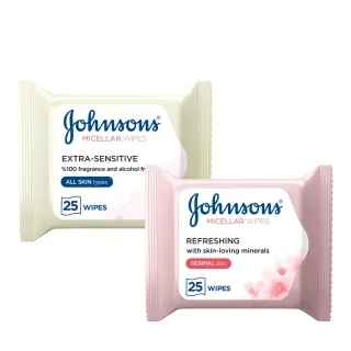 Johnson's & Johnson's Facial Wipe 25 Wipesx2 Packs
