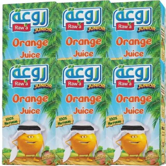 RAWA JR ORANGE JUICE 125ML X6